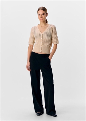 Noemi knit 2/4 cardigan Sandshell Object 